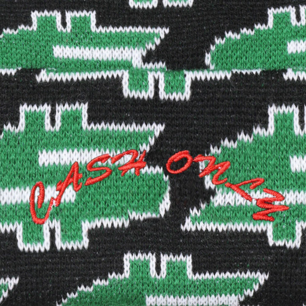 CASH ONLY x VENTURE - DOLLAR SIGN BEANIE - Black Green – Image 4