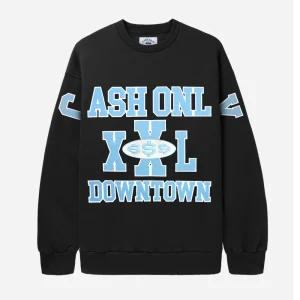 CASH ONLY - AUTHORITY CREWNECK SWEATSHIRT - Black