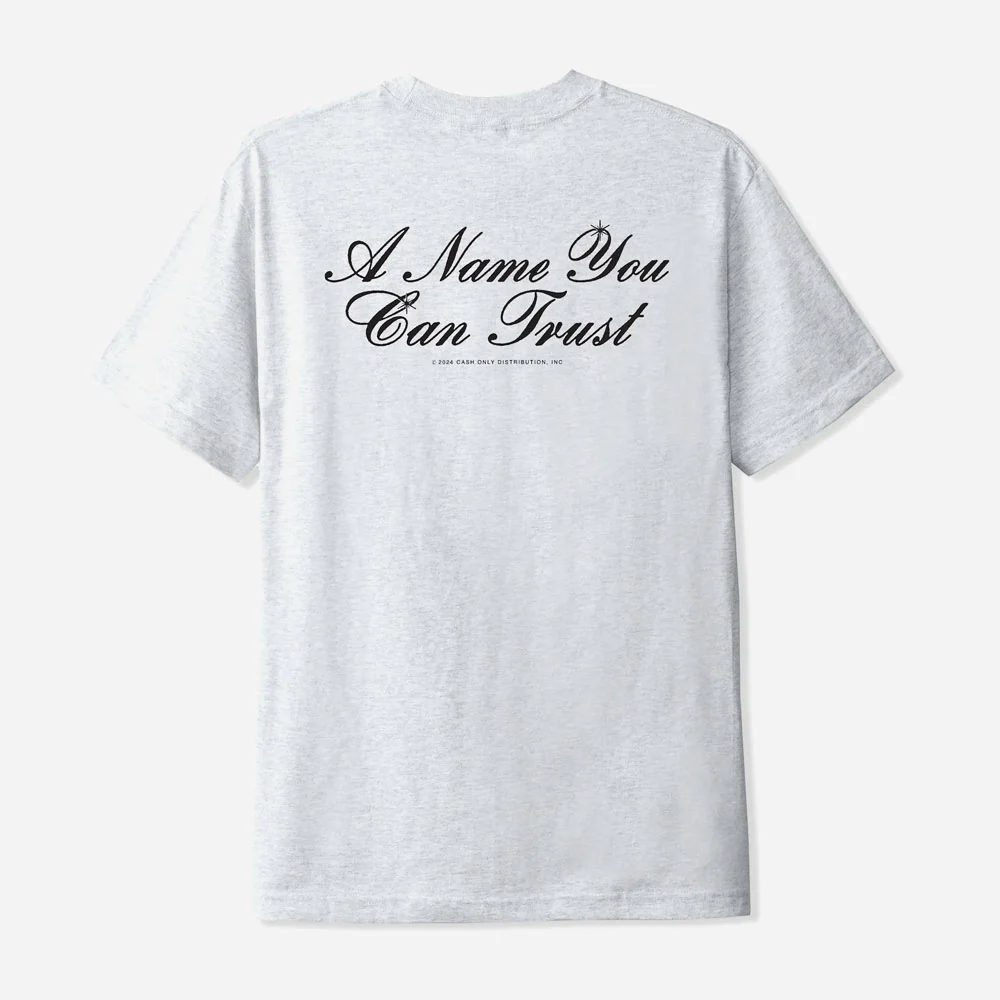 CASH ONLY - BANK TEE - Ash – Image 3
