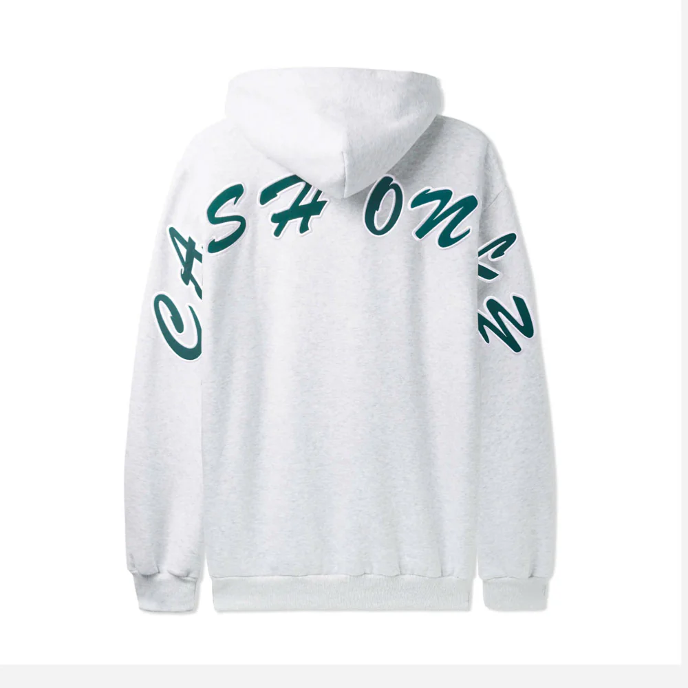 CASH ONLY - SPELL OUT PULLOVER HOOD - ASH GREY – Image 2