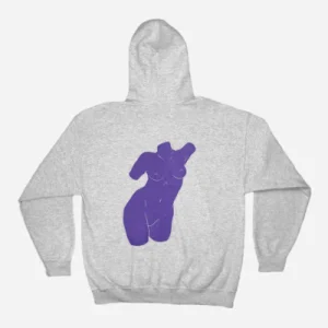 CINQ-A - CLASSIC HOODIE - Grey - Purple
