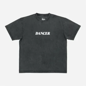 Dancer - Italic Logo Tee - Black
