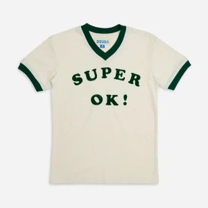 DEUS EX MACHINA - FAYE RINGER TEE  - White Sand