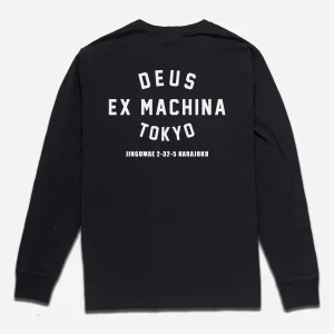 Deus Ex Machina - Harajuku Tokyo Address LS Tee - Black