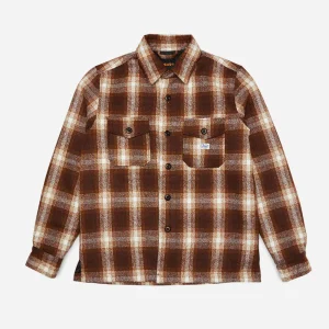 DEUS EX MACHINA - MARCUS CHECK SHIRT - Brown Plaid