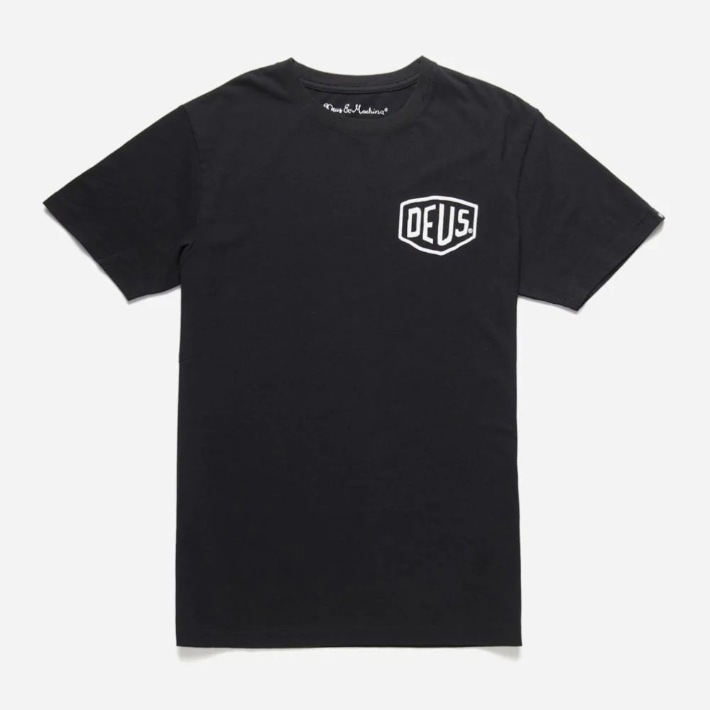 DEUS EX MACHINA - MILANO ADDRESS TEE - Black – Image 3