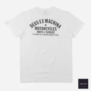 DEUS EX MACHINA - BIARRITZ ADDRESS TEE - White