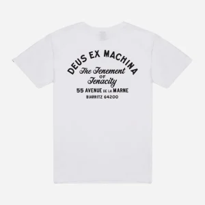 DEUS EX MACHINA - BIARRITZ ADDRESS POCKET TEE - White