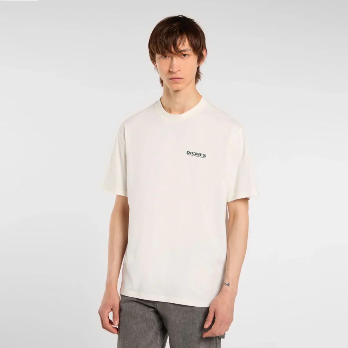 Dickies - BURNS TEE SS - Egret – Image 5