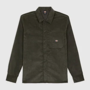 Dickies - Corduroy LS Shirt - Olive Green