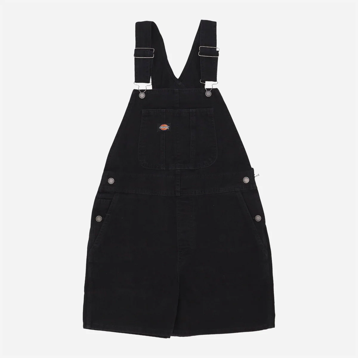 DICKIES - DUCK CANVAS SHORT BIB W - SW BLACK – Image 2