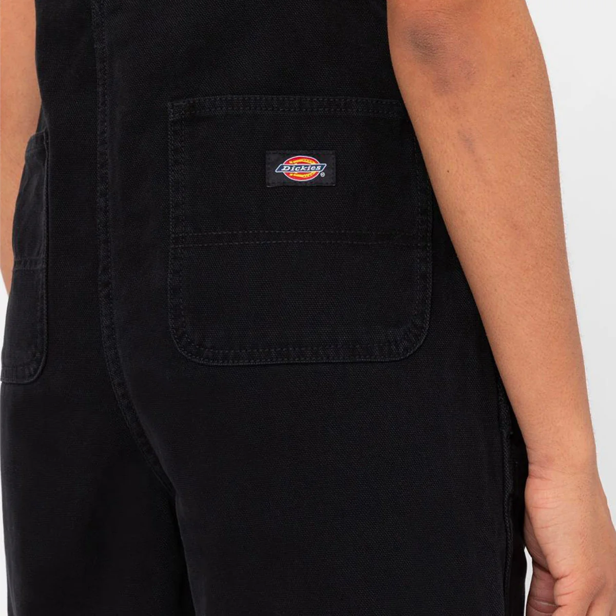 DICKIES - DUCK CANVAS SHORT BIB W - SW BLACK – Image 8
