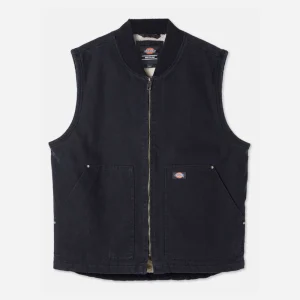 DICKIES  - DUCK CANVAS VEST SW - BLACK