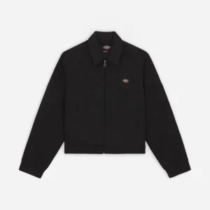 DICKIES - WOMEN UNLINED CROPPED EISENHOWER JACKET REC - BLACK