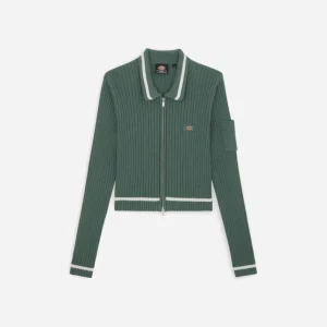 DICKIES - ELKHART ZIP CARDIGAN W - DARK FOREST