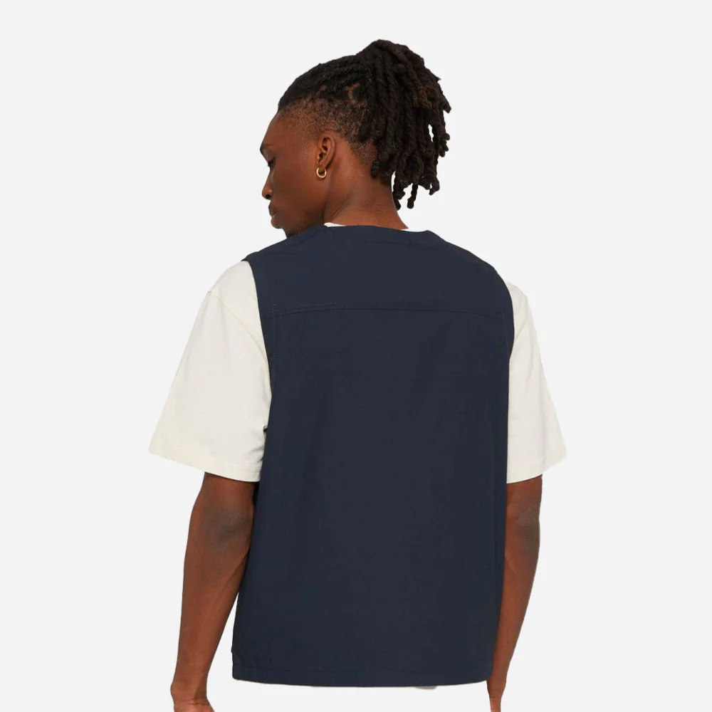 DICKIES - FISHERSVILLE VEST - Dark Navy – Image 5