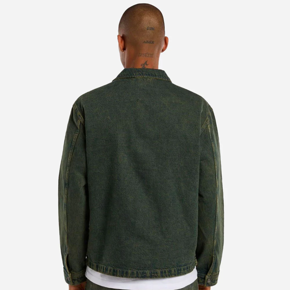 Dickies - LEWISTOWN DENIM JACKET - Green Tone Fade – Image 5