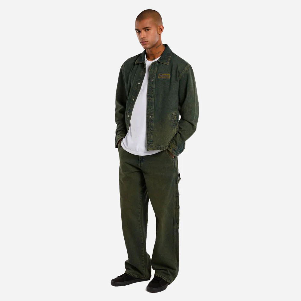 Dickies - LEWISTOWN DENIM JACKET - Green Tone Fade – Image 6