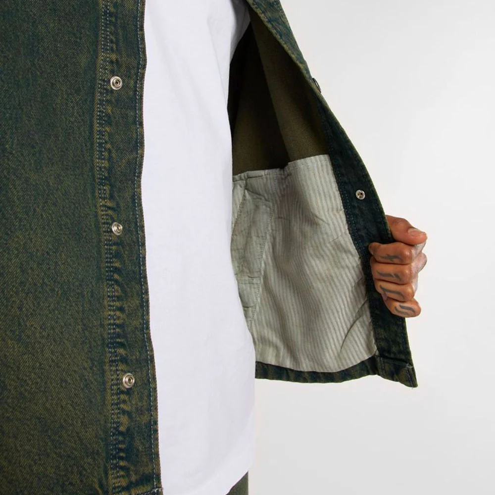 Dickies - LEWISTOWN DENIM JACKET - Green Tone Fade – Image 9