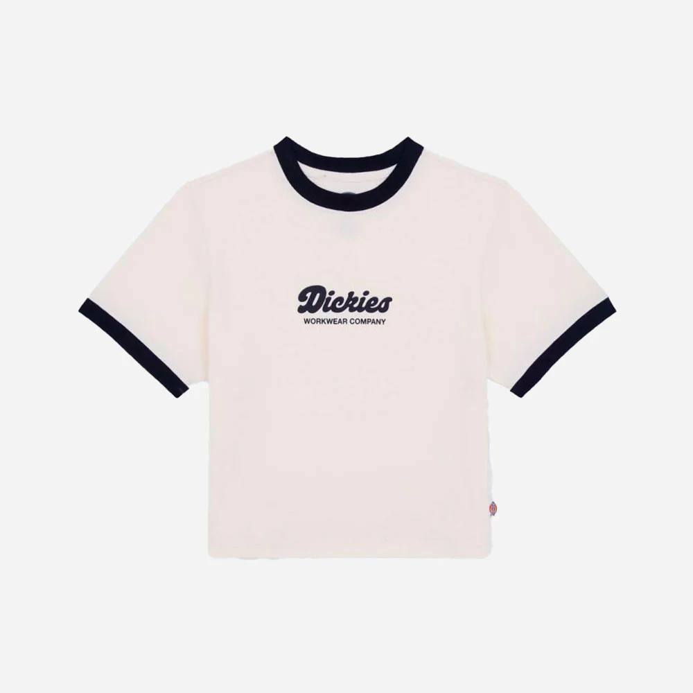 DICKIES - LEWISTOWN RINGER SS TEE W - Egret – Image 2