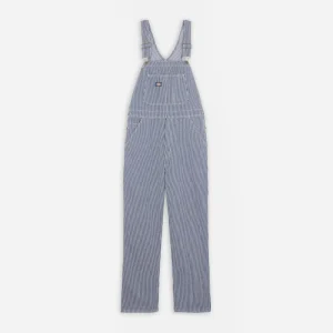 DICKIES - CLASSIC HICKORY BIB - Airforce Blue Hickory