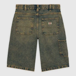 DICKIES - MADISON DENIM SHORT - Yellow Fade Indigo
