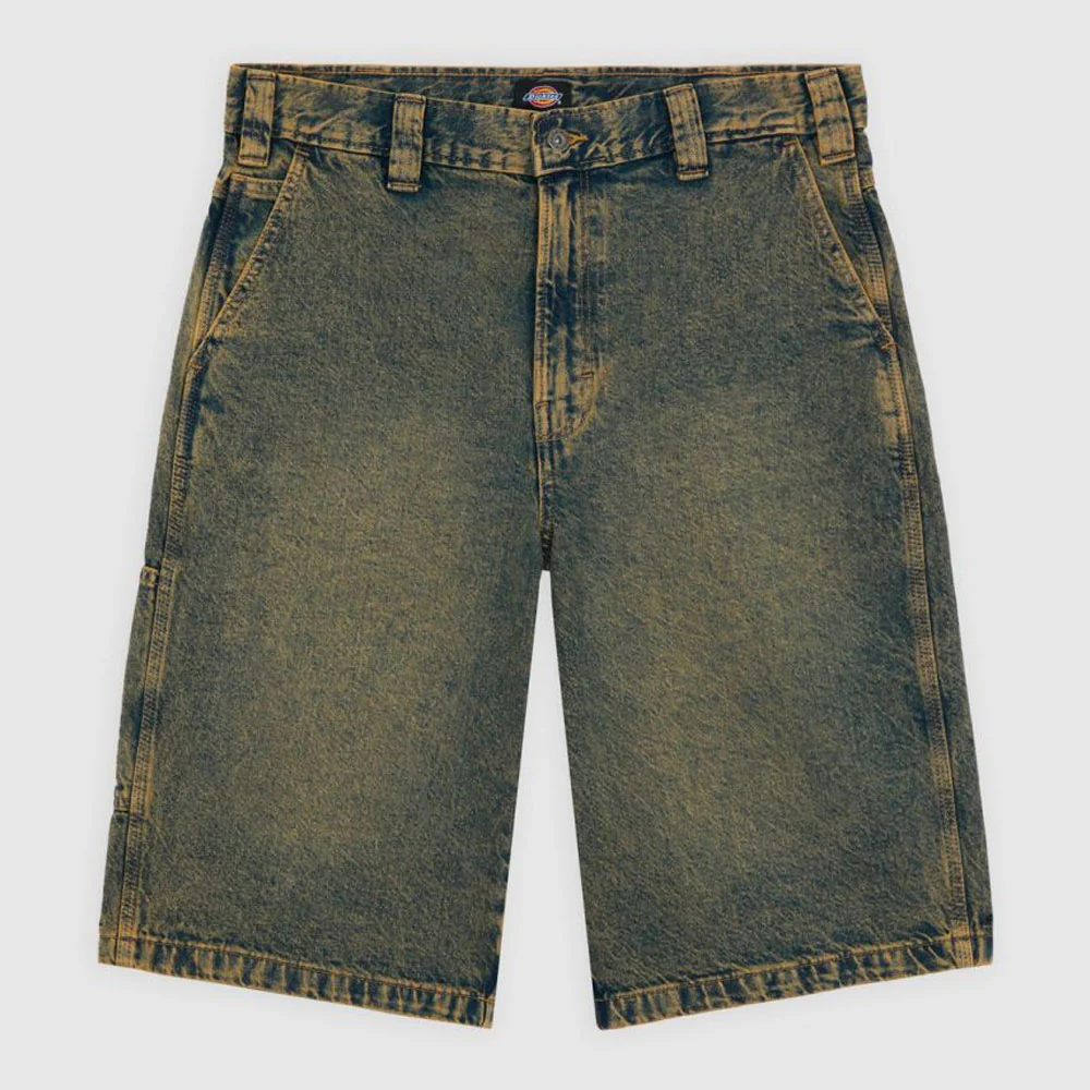 DICKIES - MADISON DENIM SHORT - Yellow Fade Indigo – Image 3