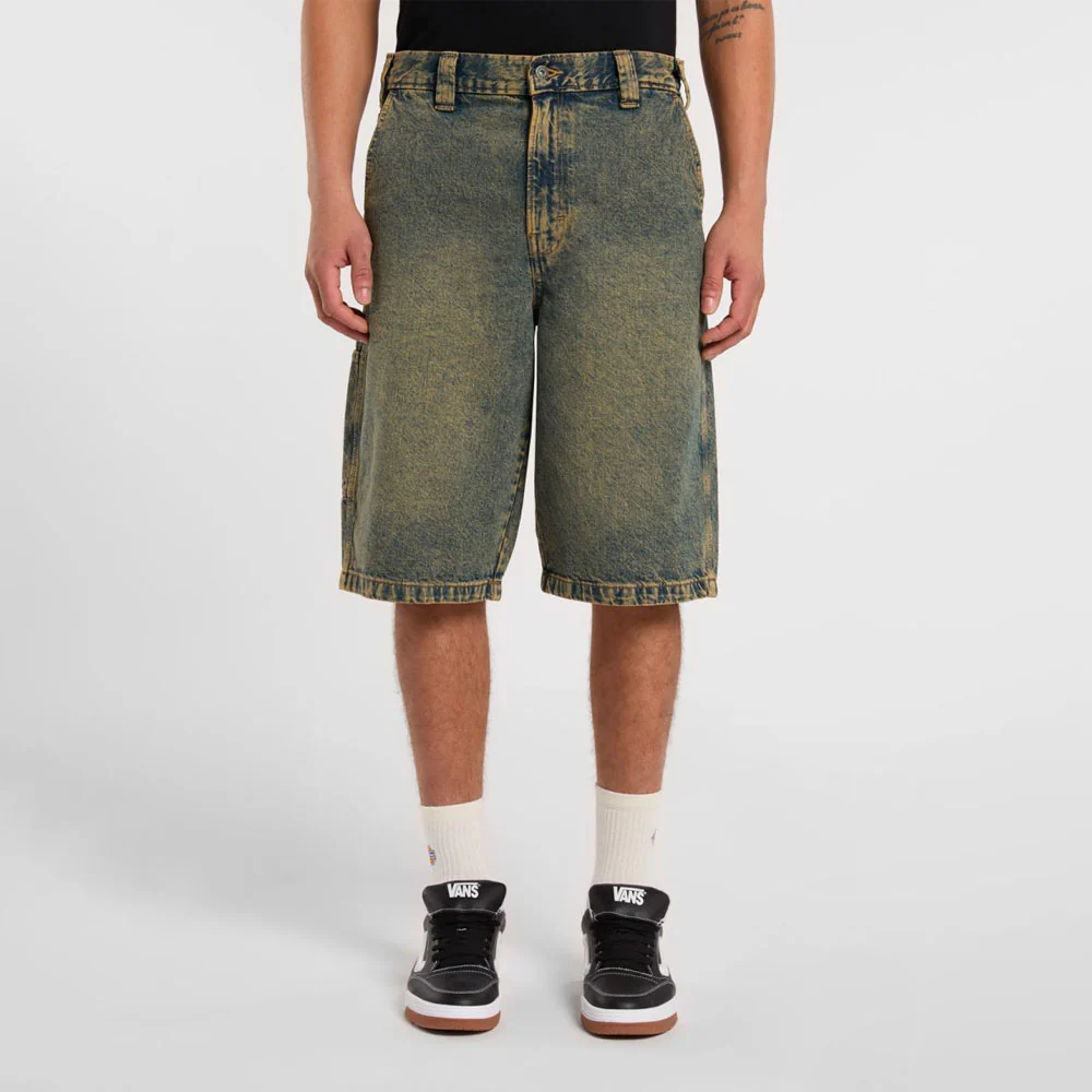 DICKIES - MADISON DENIM SHORT - Yellow Fade Indigo – Image 5