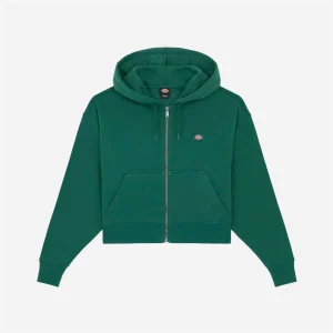DICKIES -  W OAKPORT ZIP HOODIE - Pine Needle