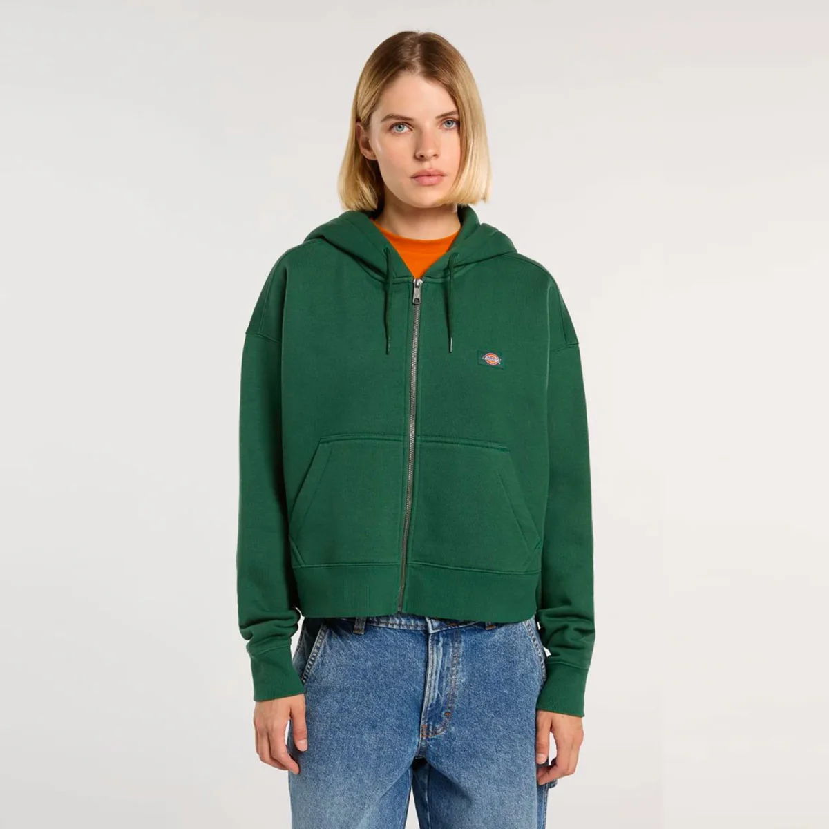 DICKIES - W OAKPORT ZIP HOODIE - Pine Needle – Image 3