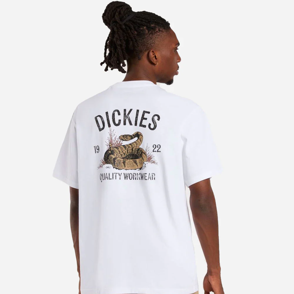 DICKIES - SNAKE SS TEE - White – Image 3