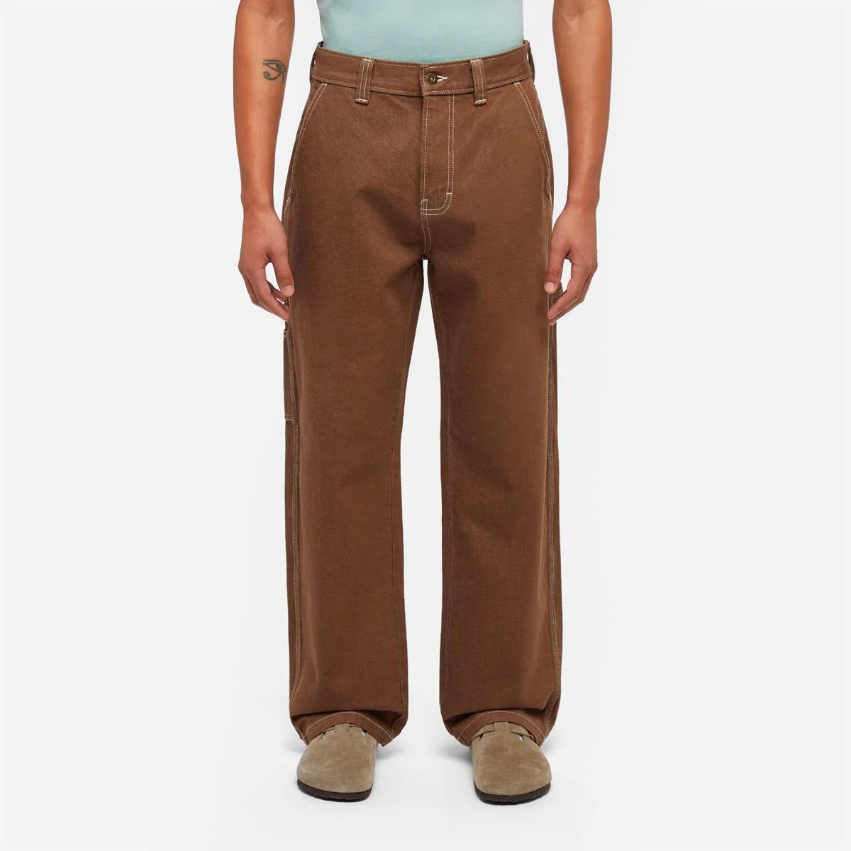 DICKIES - STEVENSVILLE CARPENTER PANT - Mushroom – Image 4