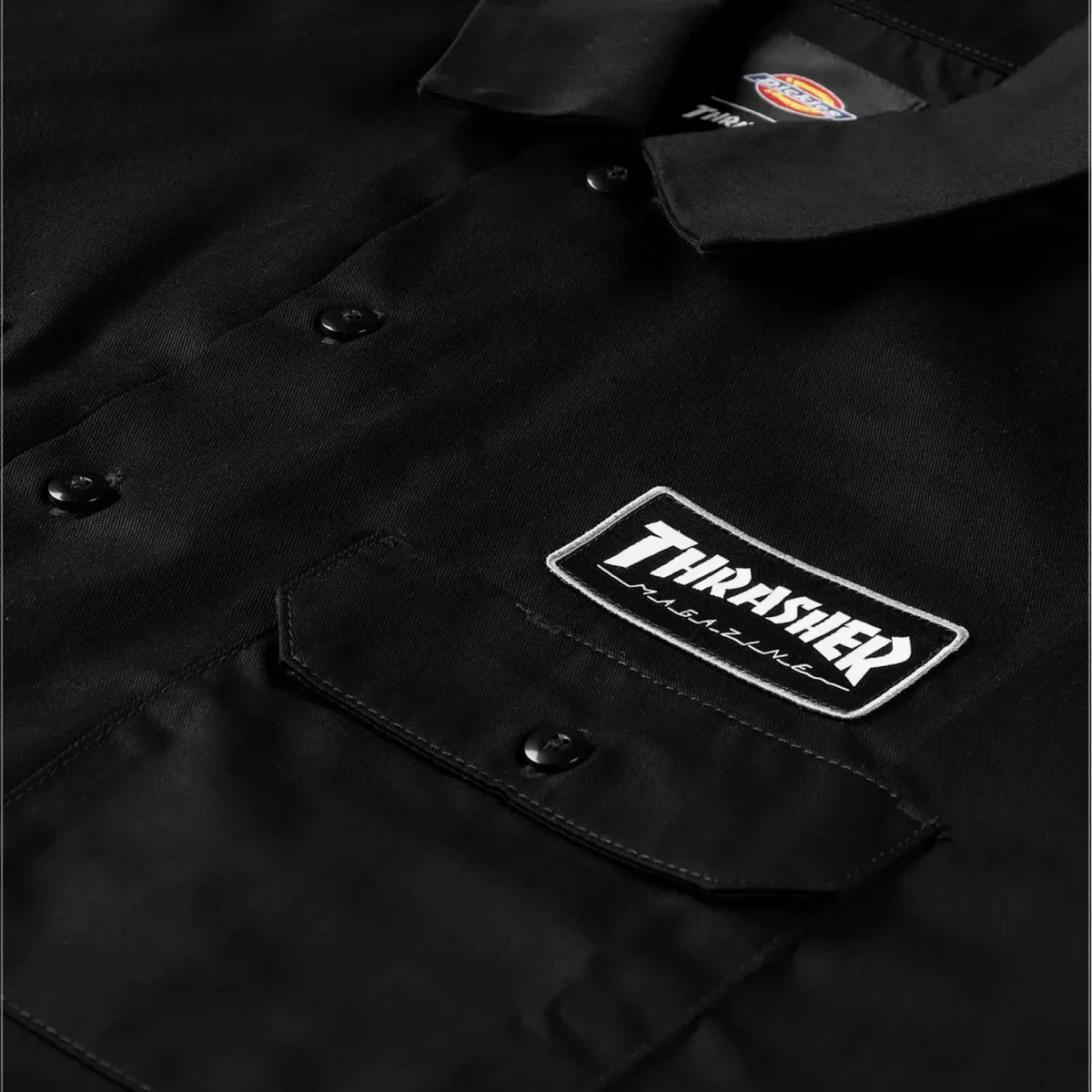 Dickies x Thrasher - Work Shirt - Black – Image 6