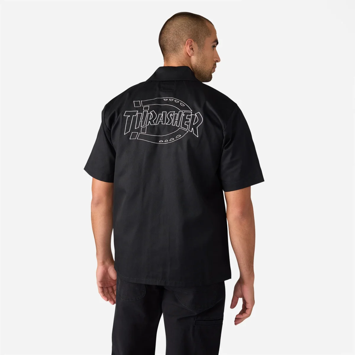 Dickies x Thrasher - Work Shirt - Black – Image 3