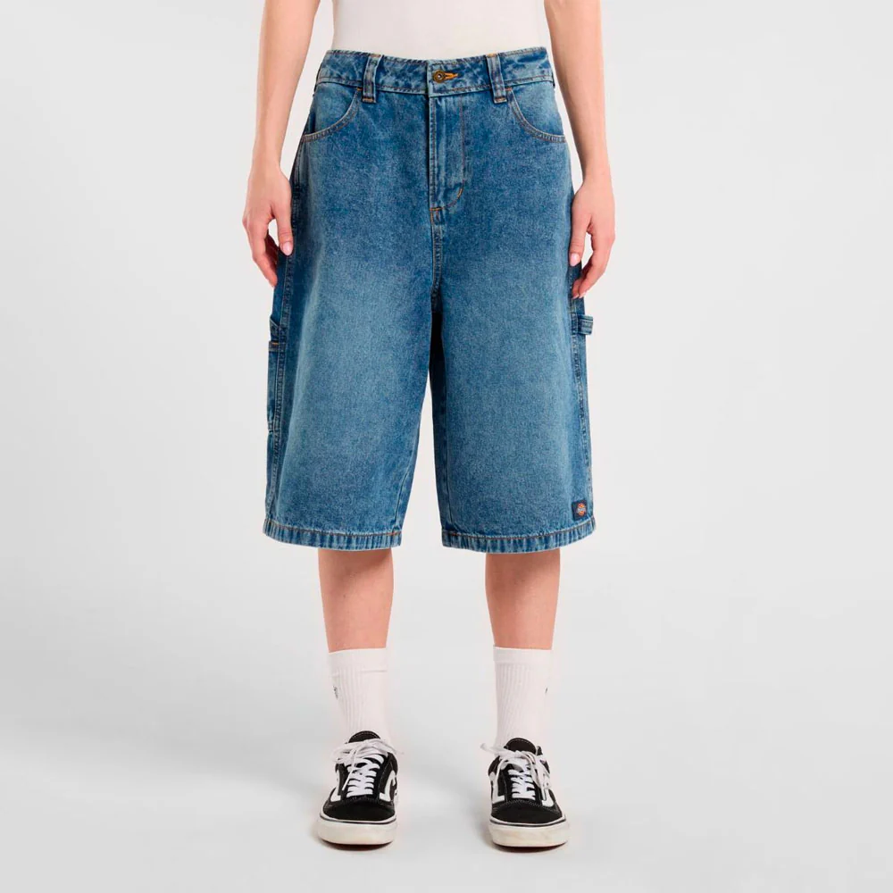 Dickies W - Carpenter Denim Jort - Rinsed Fade – Image 5