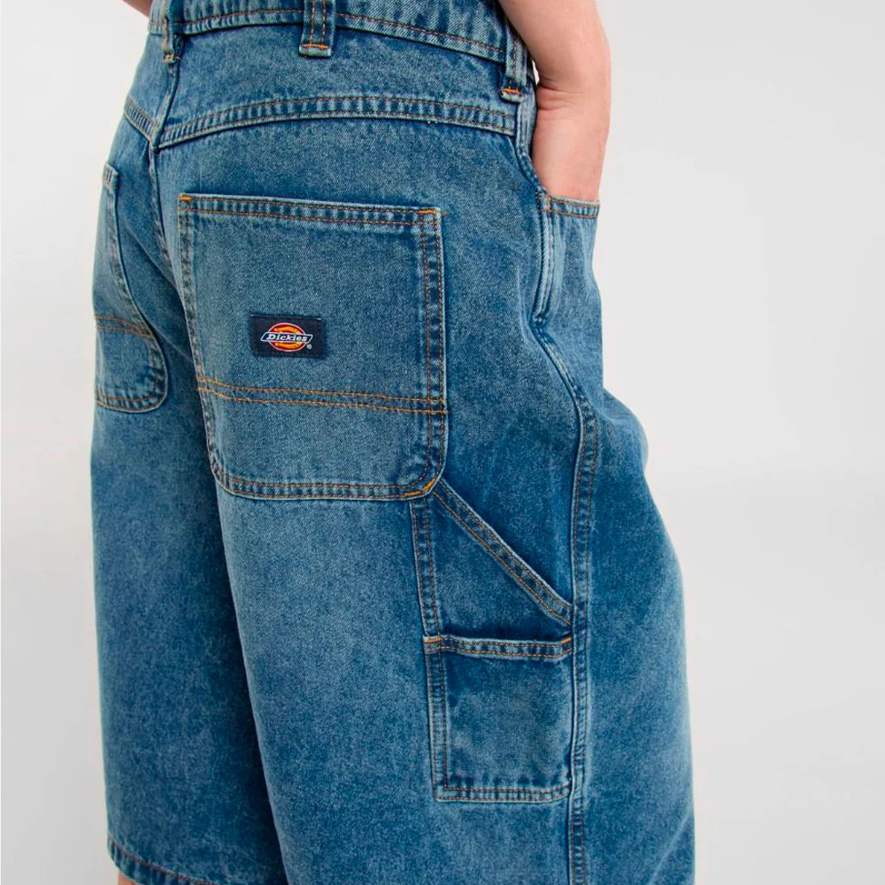 Dickies W - Carpenter Denim Jort - Rinsed Fade – Image 8