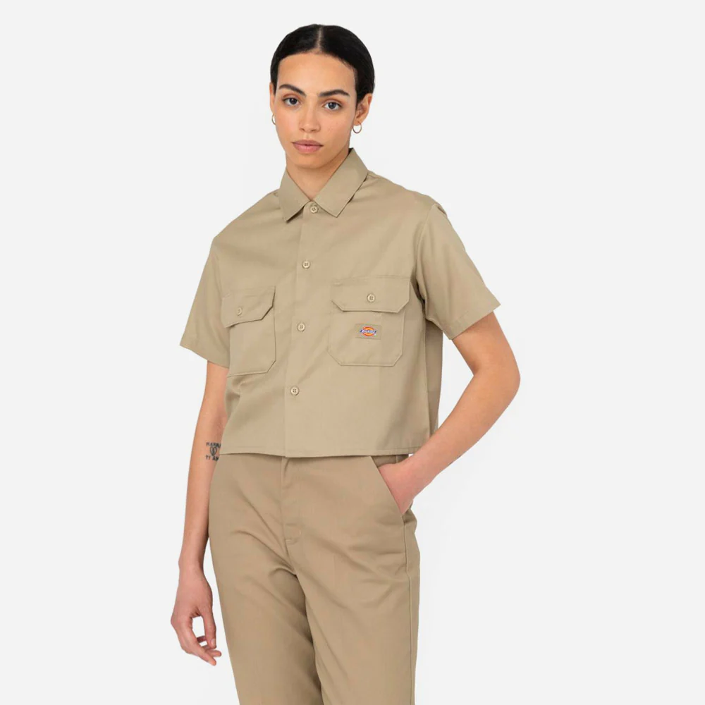 DICKIES - WORK SHIRT SS REC - Khaki – Image 3