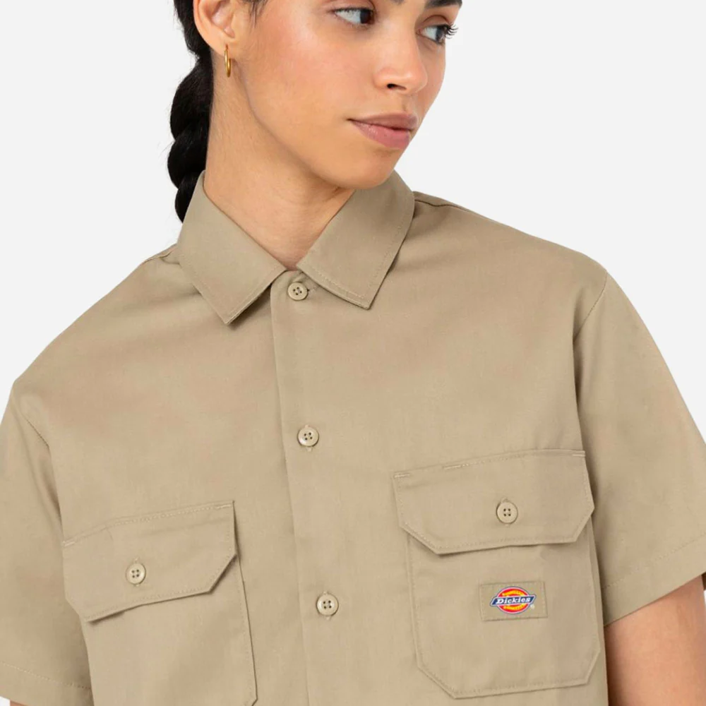 DICKIES - WORK SHIRT SS REC - Khaki – Image 6