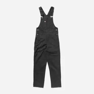 DICKIES - DUCK CANVAS WOMEN BIB - Black