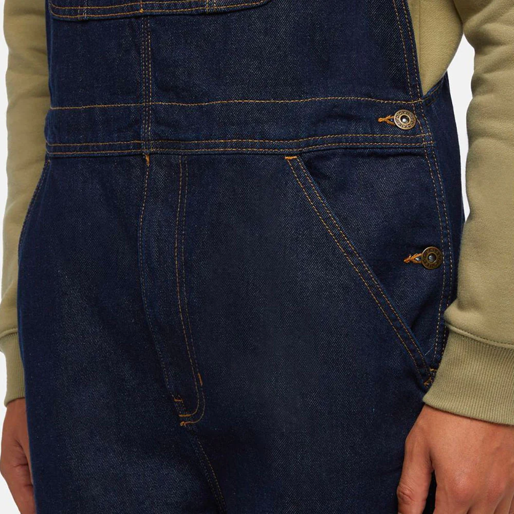 DICKIES - CLASSIC DENIM BIB - Rinsed – Image 8