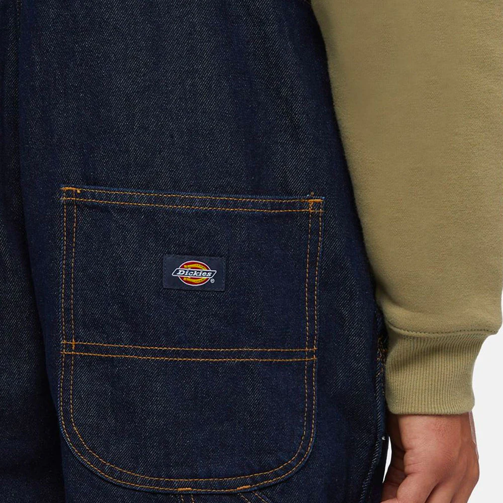 DICKIES - CLASSIC DENIM BIB - Rinsed – Image 9