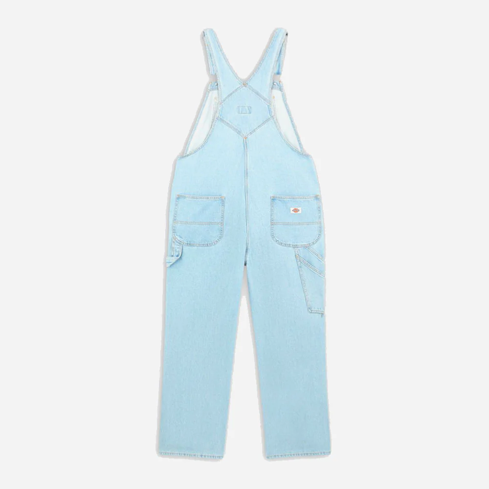 DICKIES - CLASSIC DENIM BIB - VINTAGE AGED BLUE – Image 4