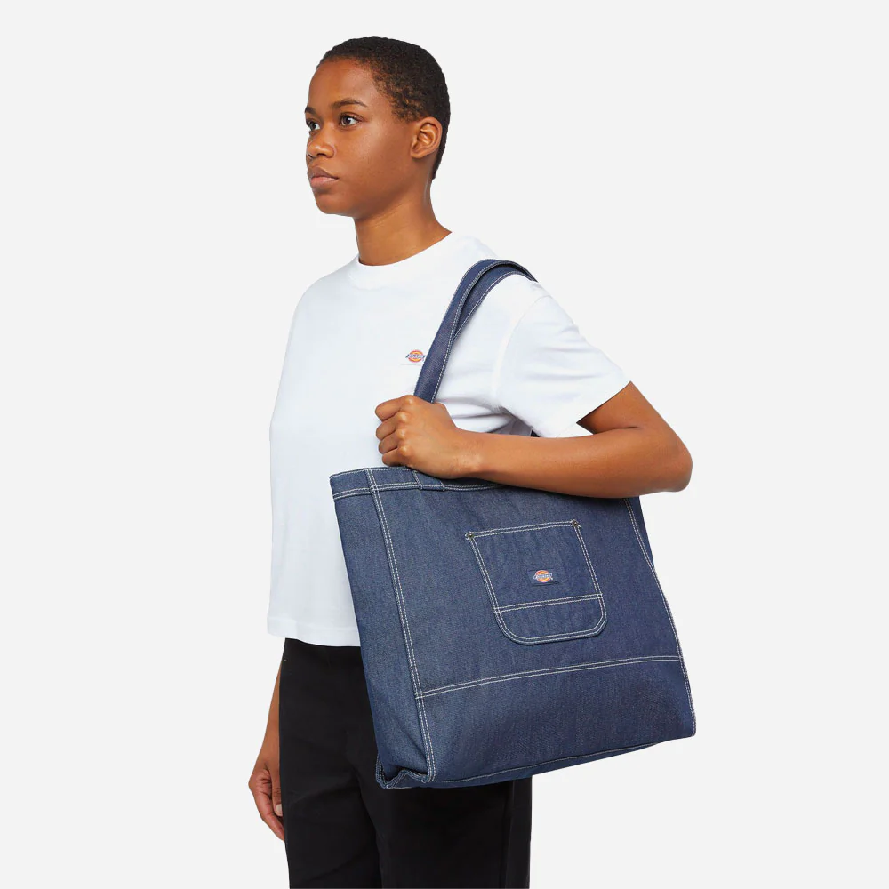 DICKIES - DENIM TOTE BAG - Rinsed – Image 3