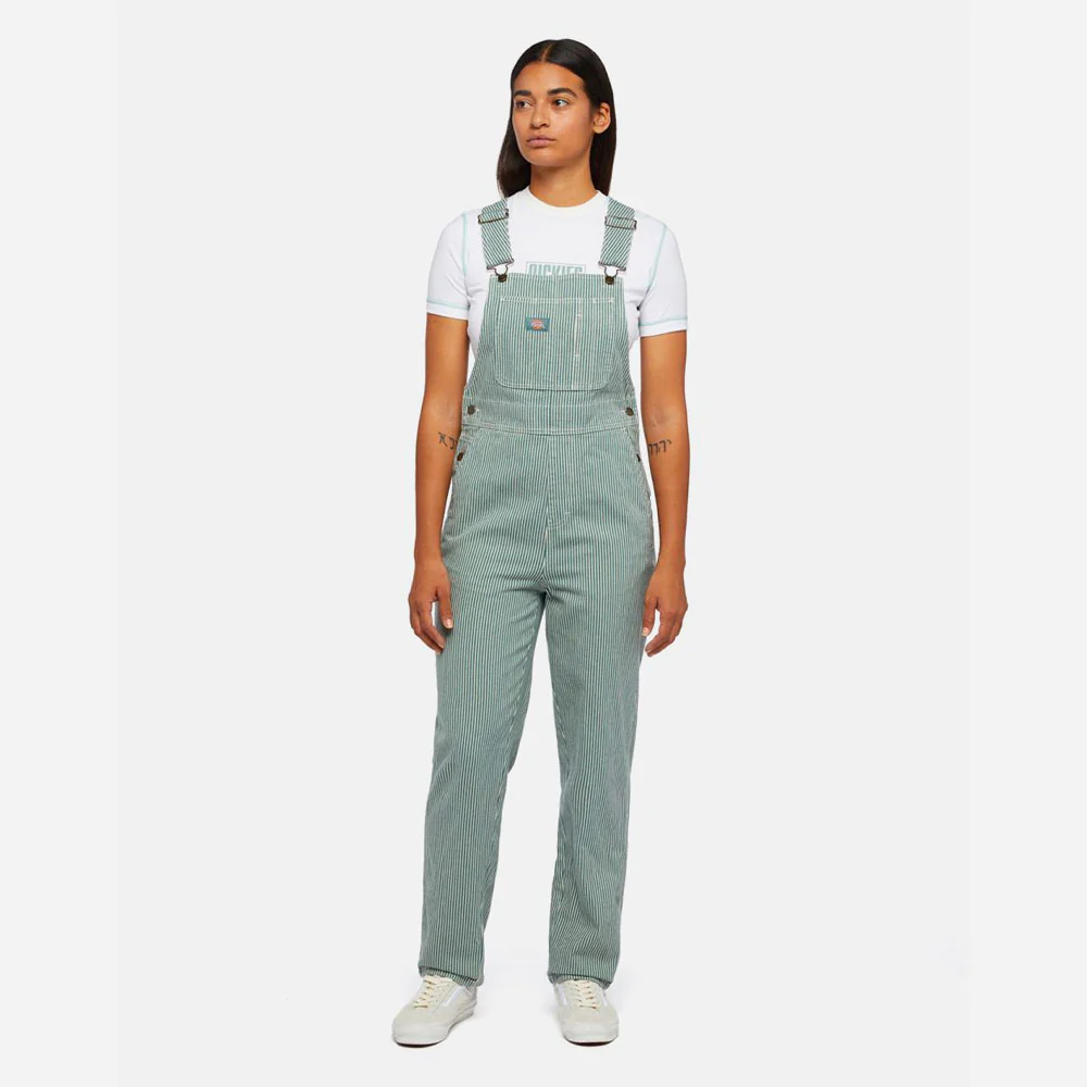 DICKIES - CLASSIC HICKORY BIB - Lincoln Green – Image 4