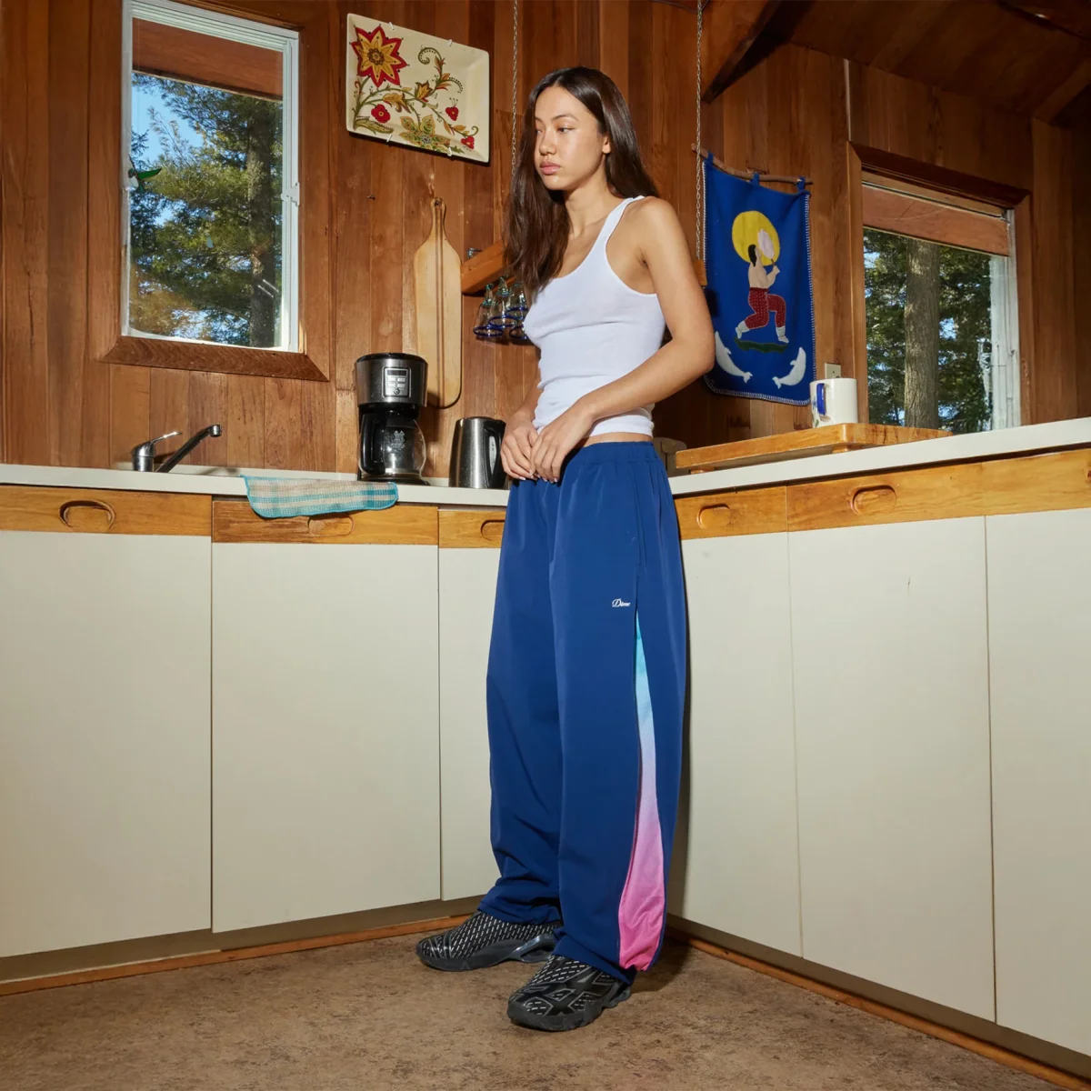 Dime - Athletic Zip Pants - Dark Blue – Image 7