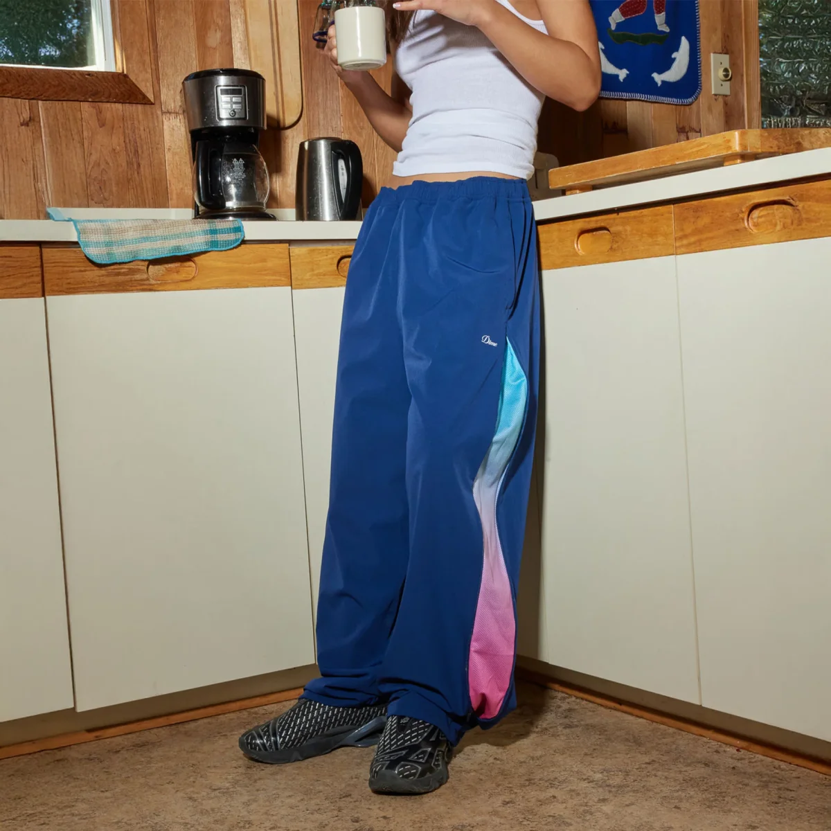 Dime - Athletic Zip Pants - Dark Blue – Image 8