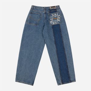 Dime - Baggy Denim Pants - Knowtomatic Blue
