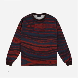 DIME - BRUSHSTROKE LS SHIRT - Bordeaux