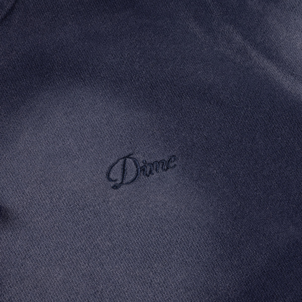 Dime - Croped Zip Hoodie - Navy Washed – Image 5