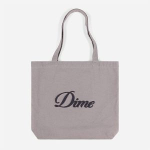 Dime - Cursive Chenille Tote Bag - Concrete